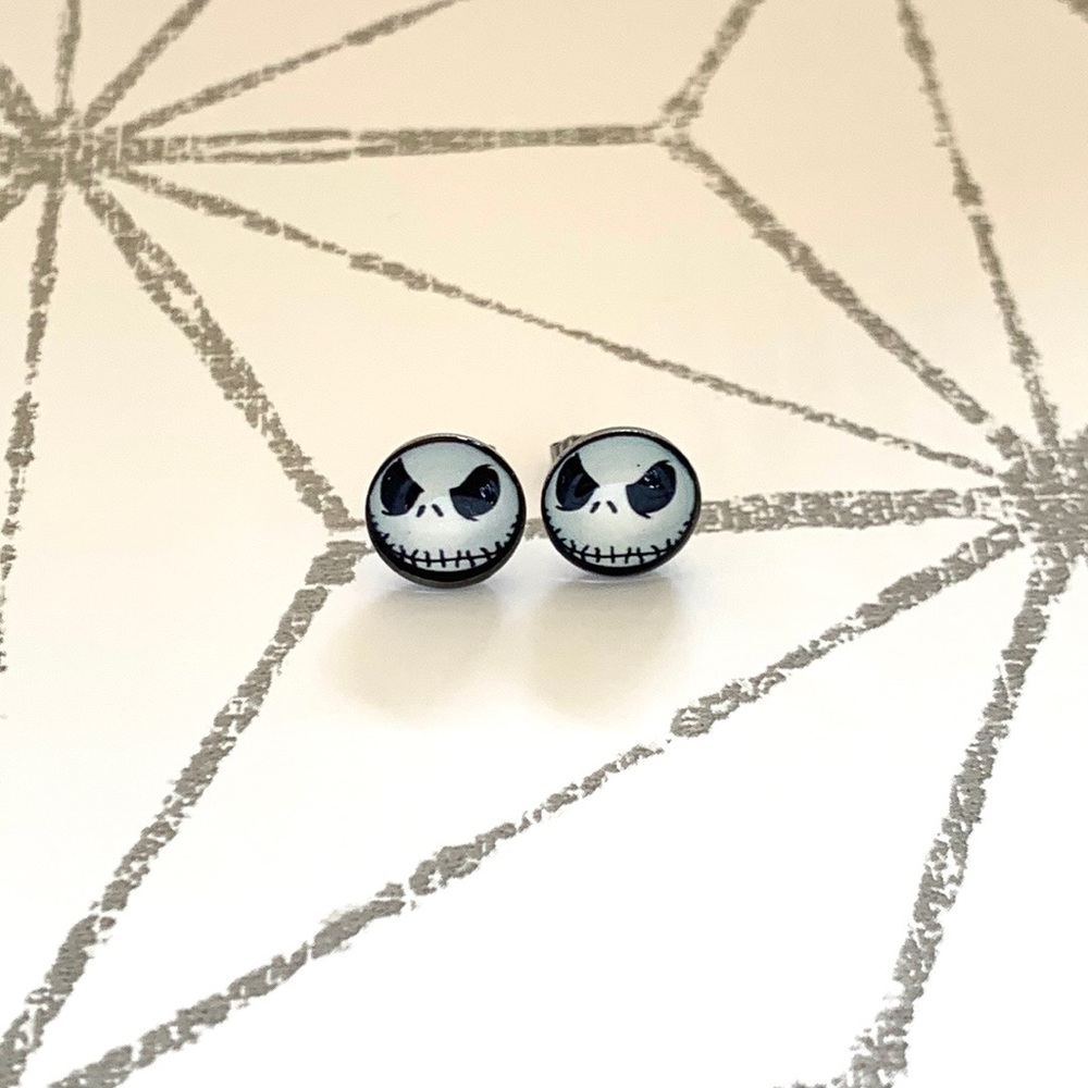 Nightmare Before Christmas Jack Skellington Stud Earrings Gift